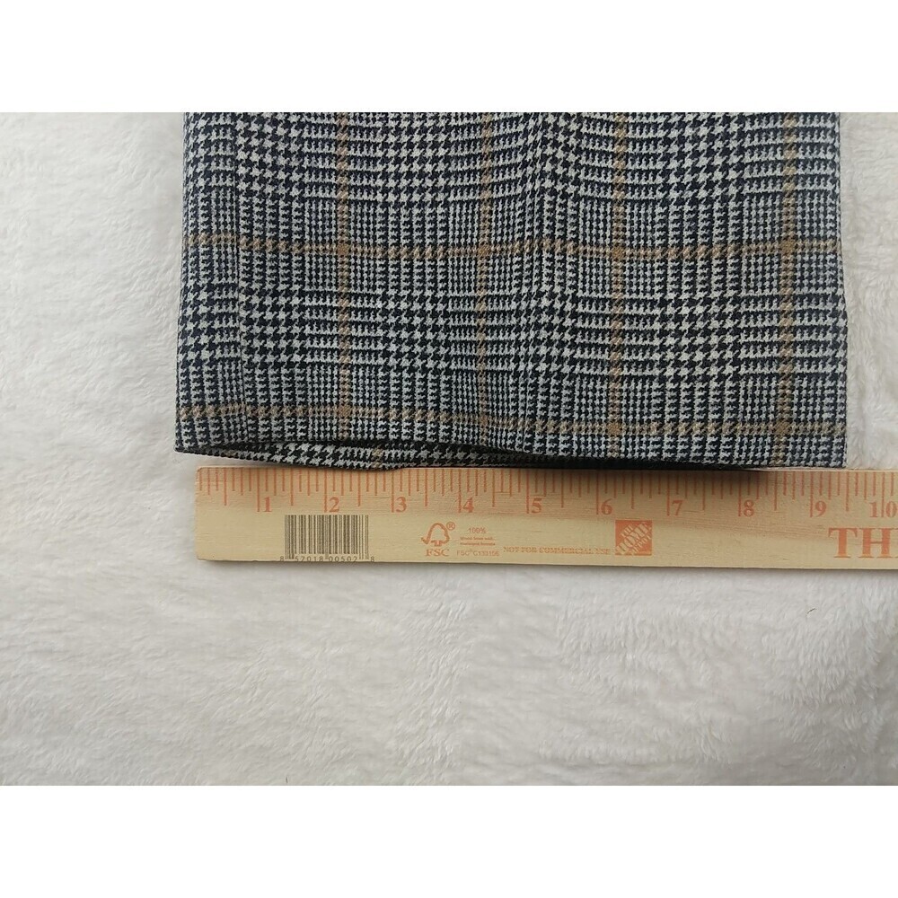 Pendleton 100% Virgin Wool Womens Pants Sz 16 Black/White/Tan Plaid Made In USA - Picture 5 of 9
